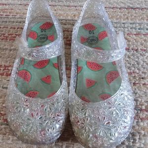 Clear glitter jellies